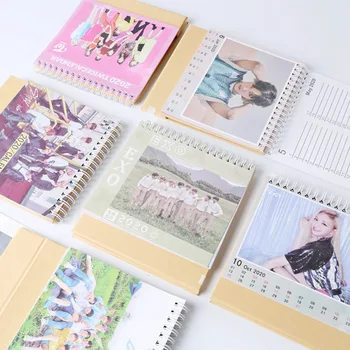 

Kpop EXO ITZY STARKIDS TWICE X1 2020 Desk Calendar K-POP Calendar Plan Book Fan Collection Gift
