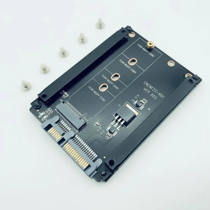 

H1111Z Плата расширения M.2 к SATA M2 к SATA адаптер M2/M.2 SATA адаптер M2 NGFF B + M ключ металлический чехол для 2230 2242 2260 M2 SSD