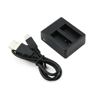 

Practical Sport Camera Accessories Battery Dual Charger For SJ4000 Wifi M10 With USB Cable Double-slot Charger