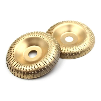 

2Pcs 85mm Wood Angle Grinding Wheel Carving Rotary Tool Grinding Wheel Angle Grinder Tungsten Coating Drilling