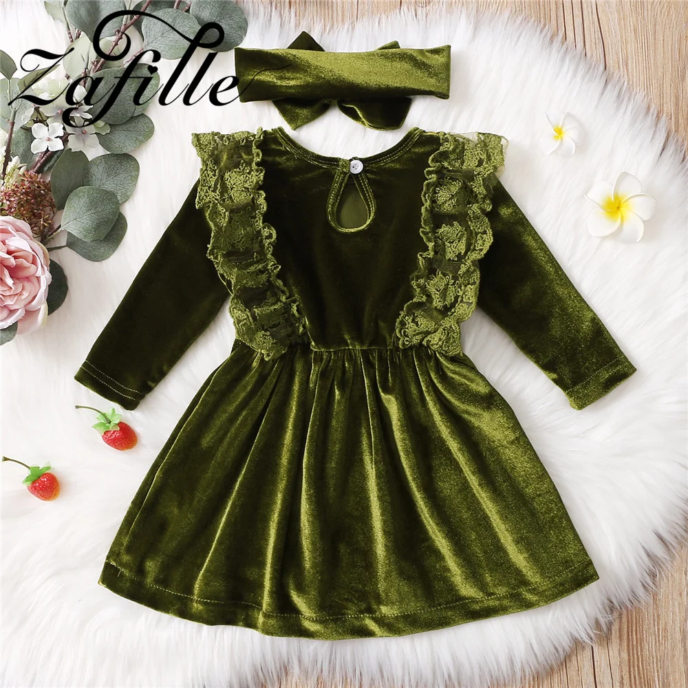 Why This Green Velvet Baby Girl Dress Is the Perfect Choice for Special  Occasions