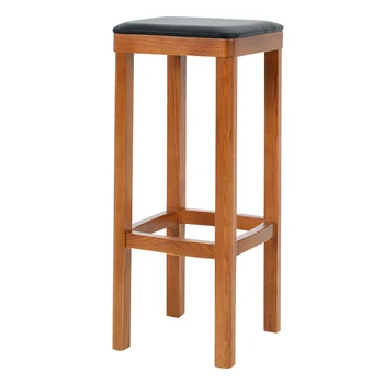 

Simple European Fraxinus Mandshurica Solid Wood Bar Chair Fashion Home Bar Chair Wooden High Chair Stool
