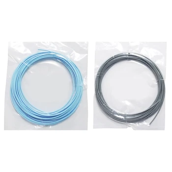 

2Pcs 5M Pcl 1.75mm Filament Low Temperature 3D Printing Pen Supplies for 3D Printer/3D Printer Pen(Sky Blue&Silver)