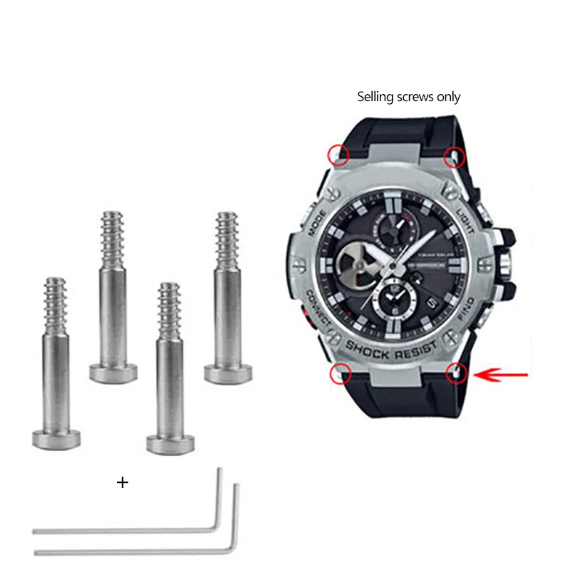 thumbnail image 1 of Tornillos para relojes Casio GST-GST-B100/210B/W110/W100/S110/S100/S120/S130/W300 Correa de reloj para reparación de relojes Biela especial, 1 of 5