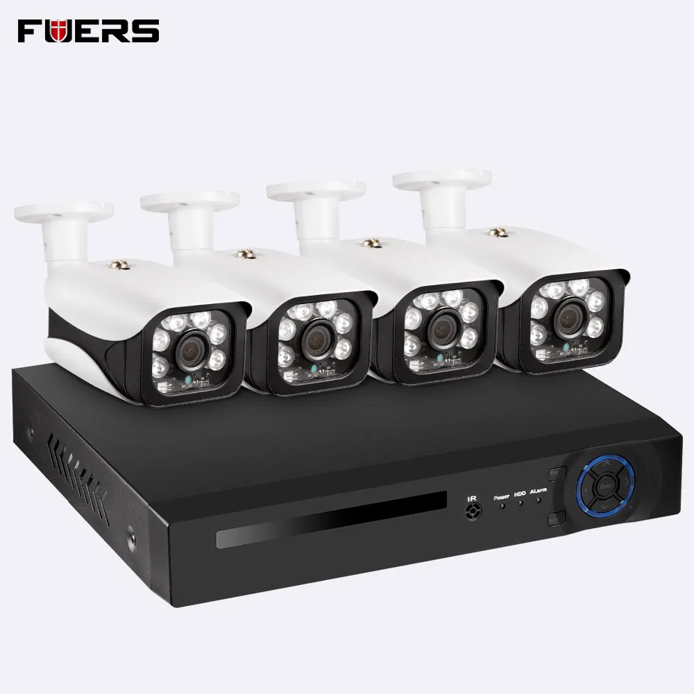 None FUERS 8CH P2P распознавание лица POE NVR IP видео Регистратор поддерживает H.265 Onvif 5.0MP Смарт видео анализ камеры NVR системы - Цвет: None