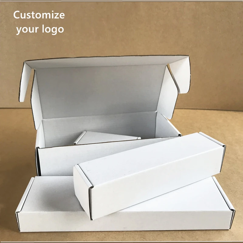 

Custom Logo Rectangle Cardboard Paper Boxes Kraft Paper Box Hair Wigs Gift Box Folding Jewelry Party Small Gifts Packaging Box