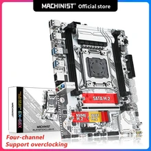 Placa-mãe lga 2011-3 canais para cpu, chip x99, suporte intel xeon e5 v3 & v4, processador ddr4 ram, compartimento para computador