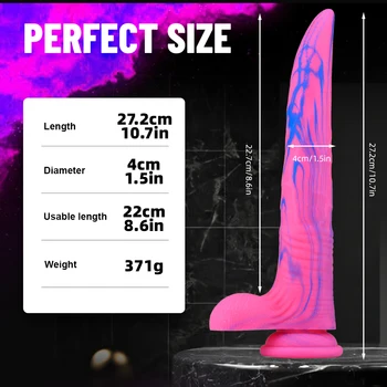 27cm Realist Dildo Women Sex Toys Long Didlo Female Masturbation Dildoes Suction Cup Strap On Penis Consolador Femme Cock Gode 6