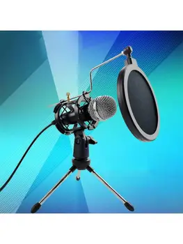 

Mini Condenser Microphone Set Mobile Phone Live Broadcast 3.5mm Jack Microphone DXAC