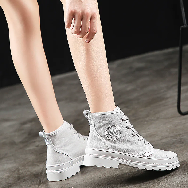 

[] 2019 New Style Martin Boots Women's British-Style Students Retro Short Boots Autumn And Winter Versatile WOMEN'S Boots