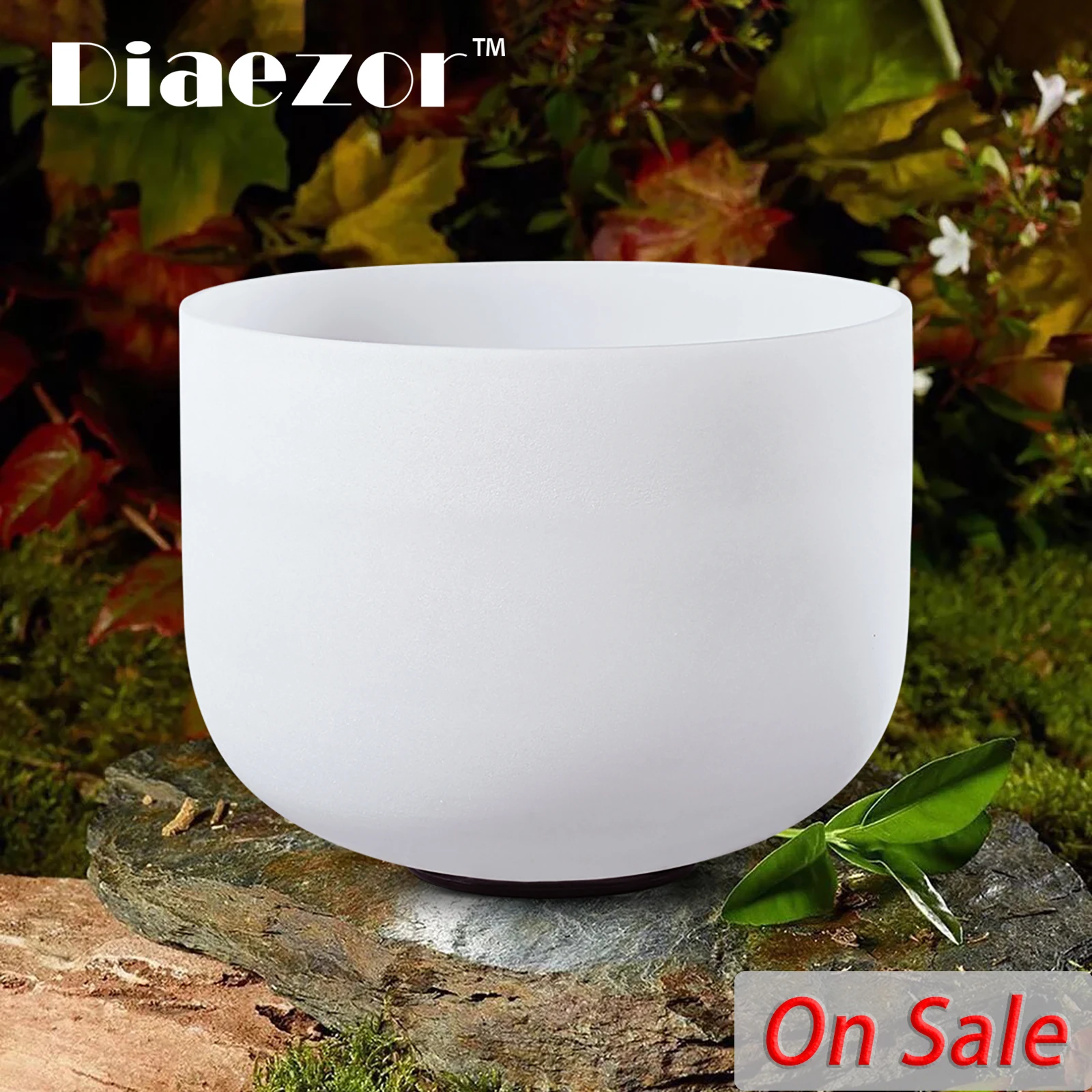 

Frosted 6 Inch E Note Solar Plexus Chakra Crystal Singing Bowl for Meditation /Sound healing