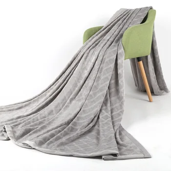 

Nordic Solid Color Fluffy Blanket Geometry Bed Cover Blankets Winter Decorative Sofa Blanket Blue Warm Throw Blanket Bedspread