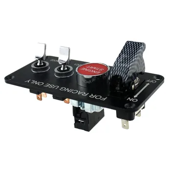 

Racing Car Boat RV 12V 20A Ignition Engine Relay Toggle Switch Panel 4-Gang