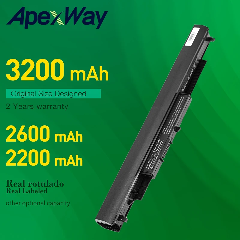 Bateria de Laptop Apexway Hs03 Hs04 Tamanhos 200001 para Laptops e Computadores hp 3200 807957 240 g4