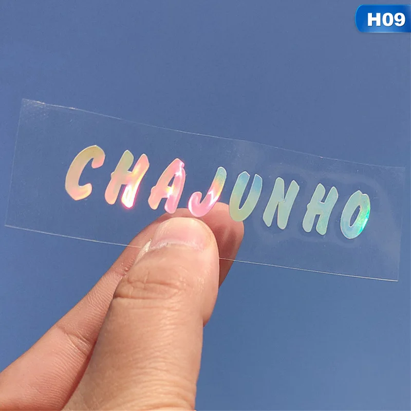 9 Производство 101X1 Прозрачная лазерная наклейка мини-альбом Quantum Leap X1 LEE EUNSANG KIM WOOSEOK CHO SEUNG YOUN - Цвет: 9