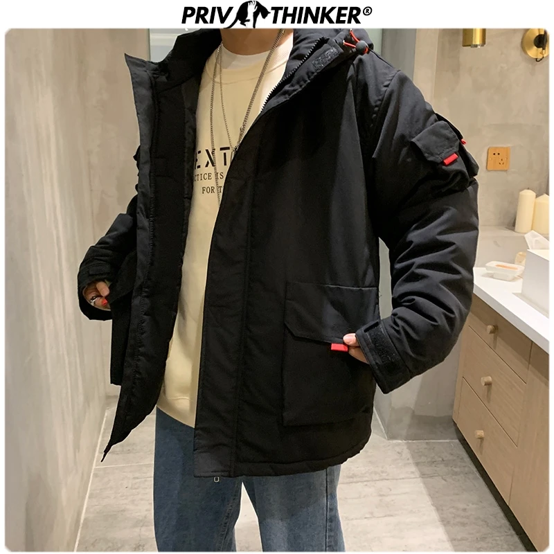 Privathinker, мужские, женские, свободные, стиль сафари, парки, куртки, пара,, толстые, теплые, хип-хоп, уличная одежда, пальто, куртка, женская зимняя парка