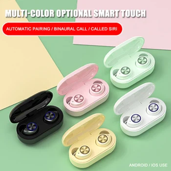 

Macaron Wireless Bluetooth 5.0 Earphone Airbuds TWS Wireless Headset Sport Touch Control Earphones Handsfree Earbuds With Mic