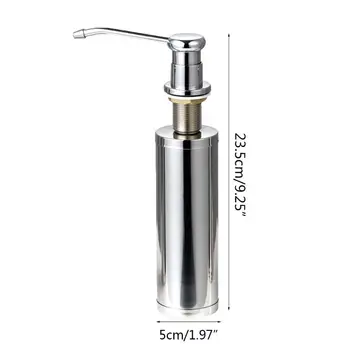

Stainless Steel Liquid Soap Dispenser Bottle Kitchen Sink Soap Box for Bathroom