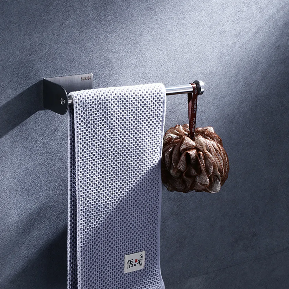 Black Paper Holder 304 Stainless Steel Towel Bar Tissue Rack for Bathroom Kitchen WC Toilet Tissue Paper Towel Roll Holder Stand
