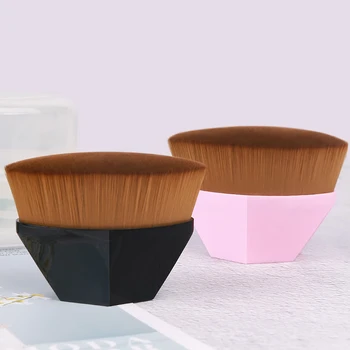 

ZZDOG 1Pcs Foundation Brush BB Cream Makeup Brushes Loose Powder Flat head Cosmetic Quick Makeup Beauty Tool With Dustproof Cap