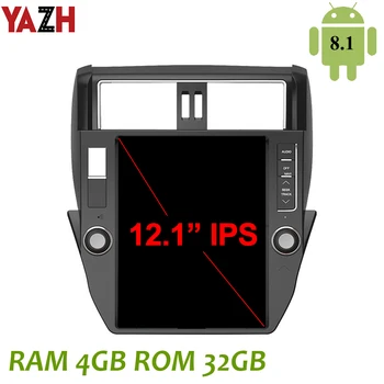 

YAZH Android 8.1 OS Auto Headunit For TOYOTA Land Cruiser Prado 150 2010 2011 2012 2013 With 12.1"IPS GPS Display DSP Carplay