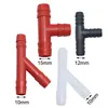 200 Plastic Connector Chicken Rabbit Drinking Fountain Connector 10mm 12mm 15mm Three-way Hose Barb T-tube Connector Wholesale ► Photo 2/6