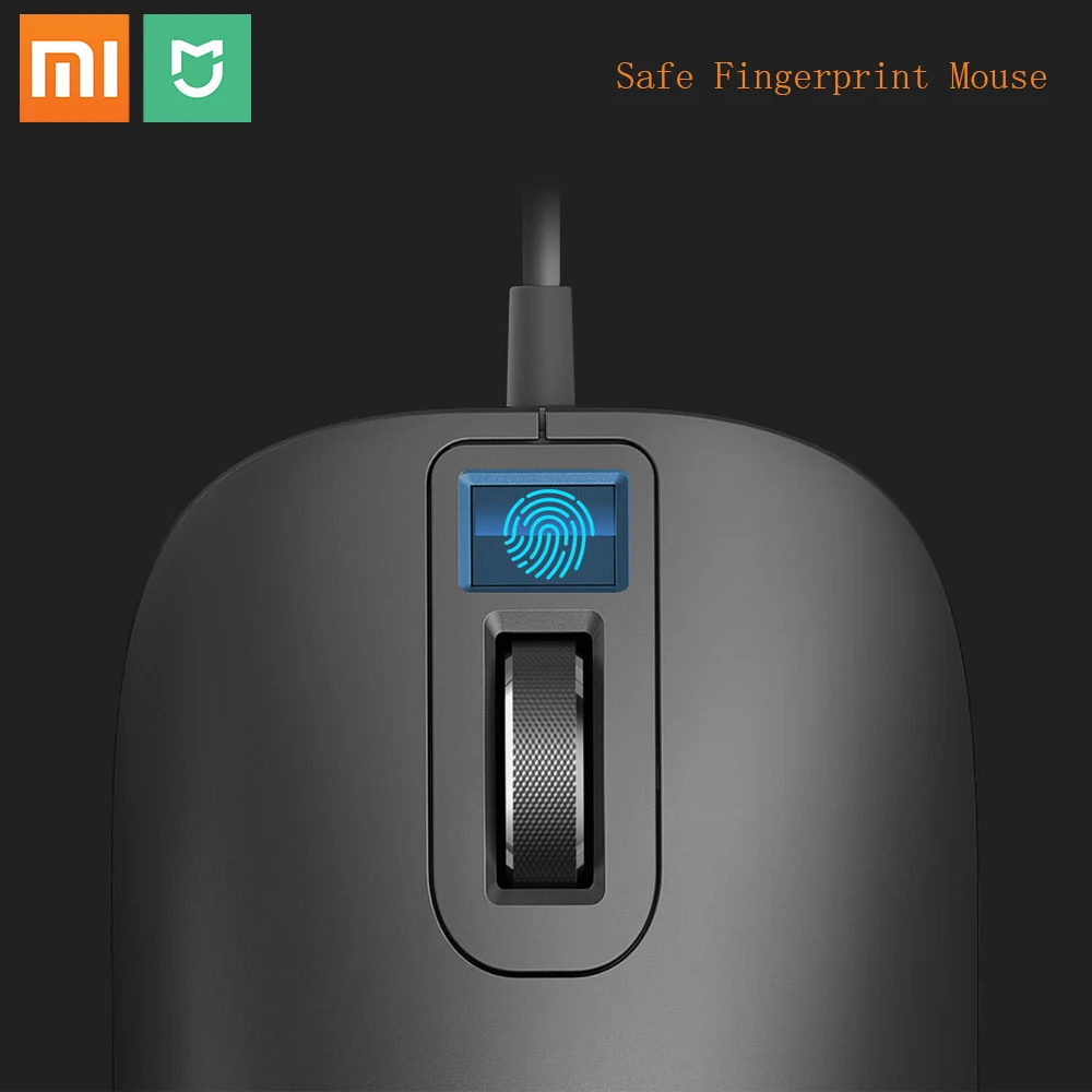 

Xiaomi Jesis Portable Fingerprint Mouse 125Hz 8G Windows 8.1 Mi with Mouse Support Password Fast Recognition High Quality Mouse