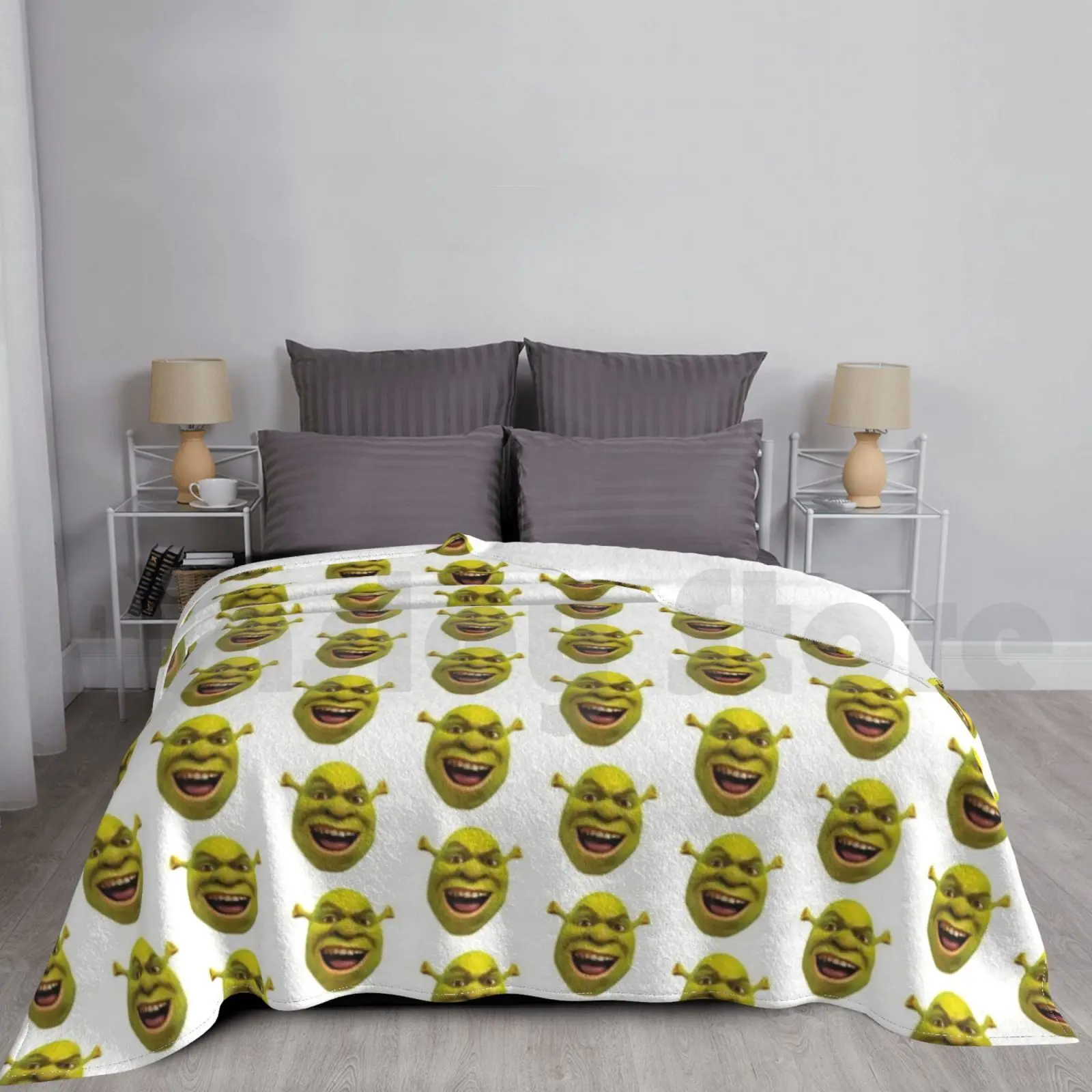 Shrek Meme Blanket Super Soft Warm Light Thin Shrek Shrek Meme