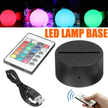 

LED Colorful Night Light With Remote Children's Cartoon Creative Gift Battery Powered Wall Lamp Home Camping Cabinet Stairs Ligh