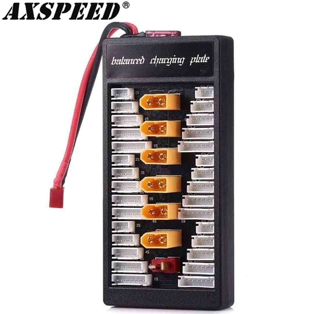 Axspeed 2S-6S Xt60 Scheda Di Ricarica Parallela 68X25X13Mm Per Celle Lipo/Life/Li-Lon Xt60 Jst Xh Adapter