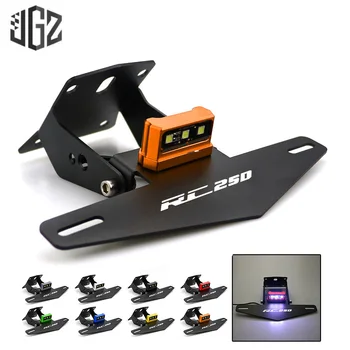 

Motorcycle Adjustable Rear License Plate Holder Plate Bracket With LED Light for KTM RC 250 2013 2014 2015 2016 2017 2019 2020