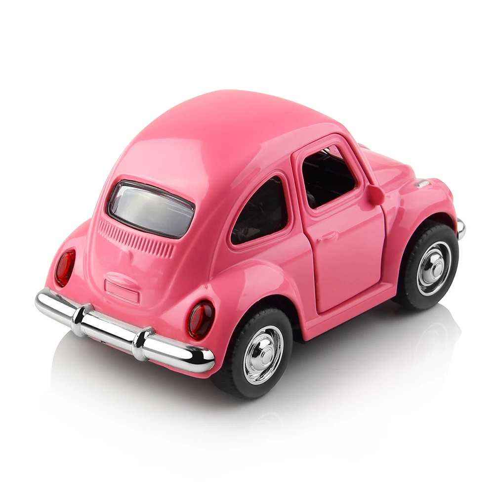 Игрушечная машинка, мини-автомобиль с оттягивающейся спинкой, литая под давлением модель 1:32 автомобилей, металлический сплав, розовые игрушки для детей, детские друзья, подарок на день рождения, Рождество