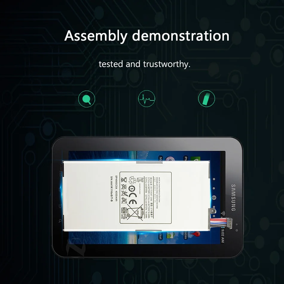 Класс A планшет аккумулятор для Samsung Galaxy Tab GT P1000 P1010 SP4960C3A 4000mAh