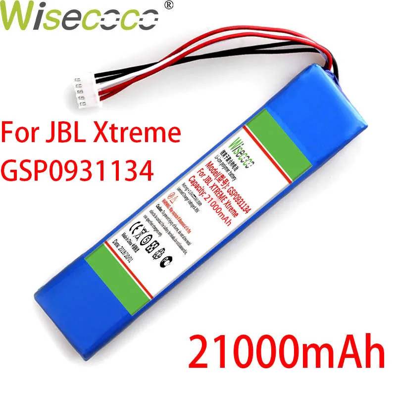 Новый аккумулятор высокой емкости WISECOCO GSP0931134 для JBL Xtreme 1 Xtreme1 батареи динамиков +