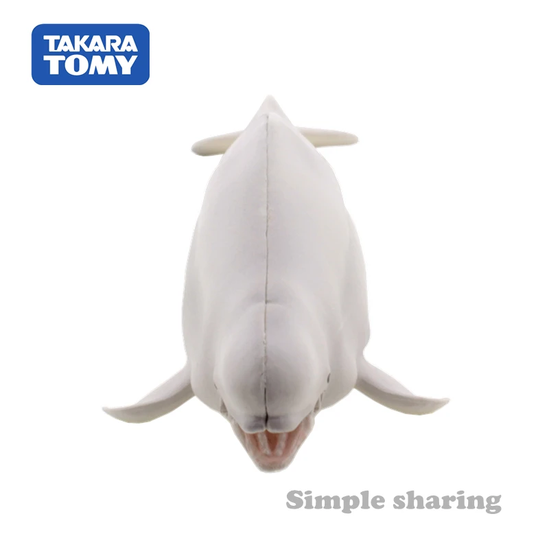 Takara Tomy ANIA Animal Advanture AS 16 Beluga Кит из смолы Детская образовательная мини фигурка
