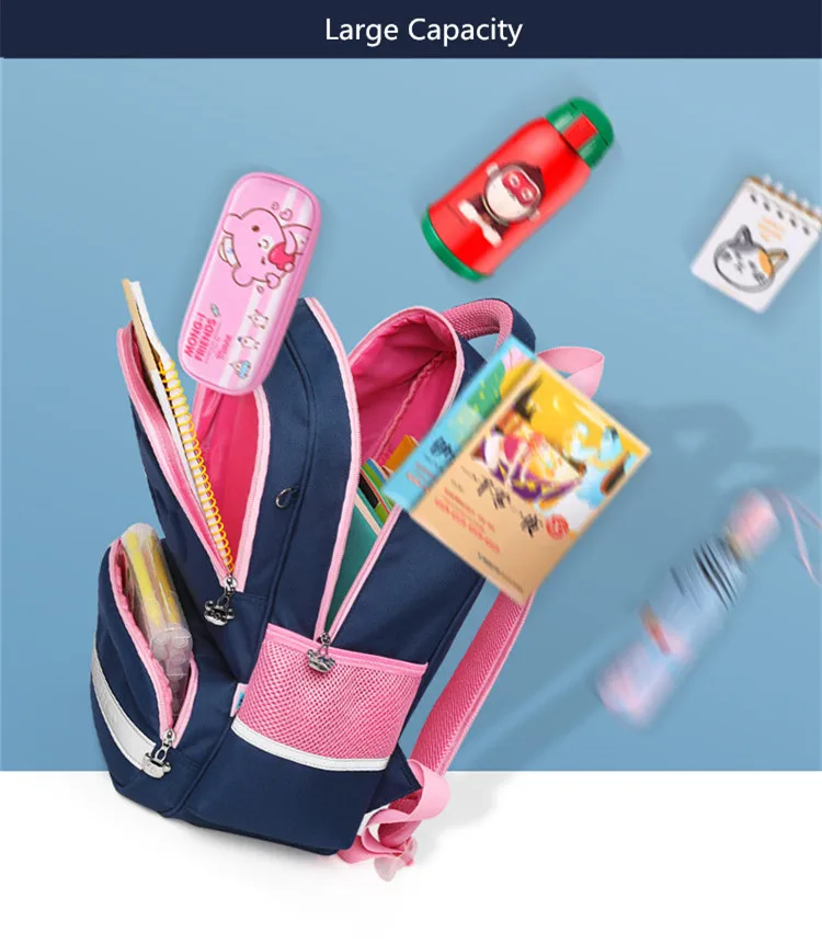 OKKID ортопедический рюкзак для студентов, милый школьный рюкзак для девочек, отражающая полоска, рюкзак, школьные ранцы для мальчиков, Детская сумка-карандаш