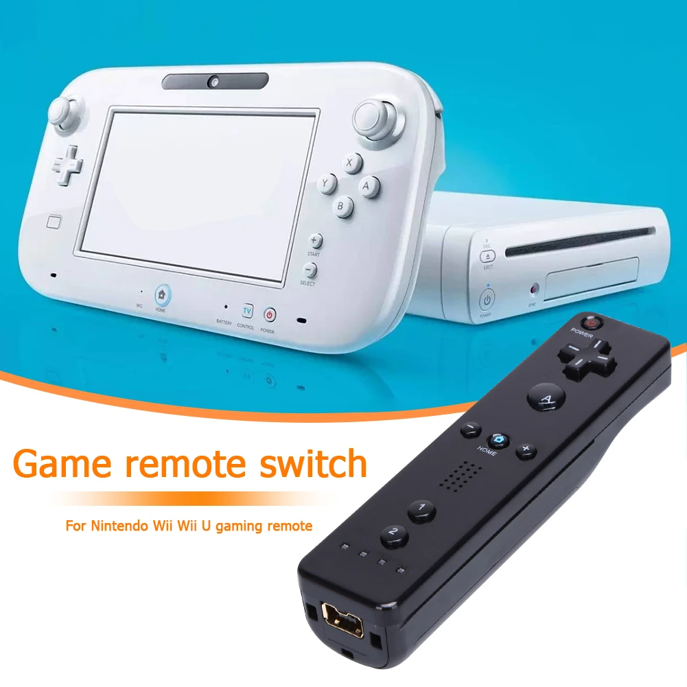 Genealogie opladen Ophef Remote Controller Game Accessories Remote Controller Gamepad for Nintendo  Wii Wii U Console Remote Control Black| | - AliExpress