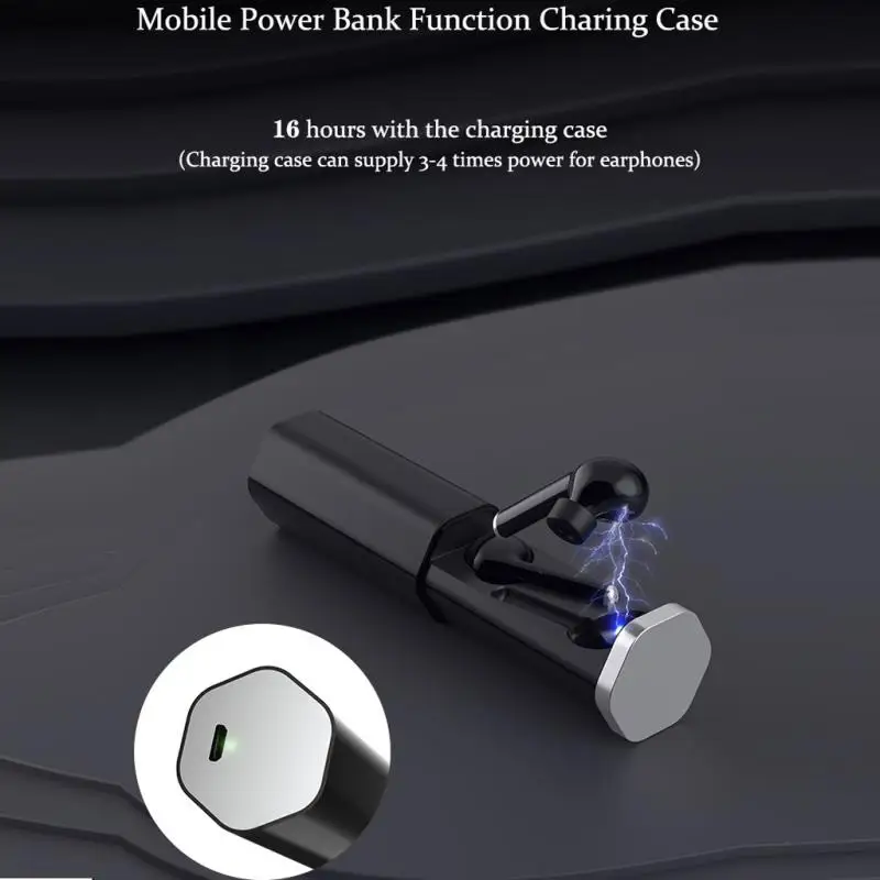 

In Ear Bluetooth 5.0 Charging Earphone Wireless headsets with dual Microphone Handsfree Earbuds Gaming sports earphones