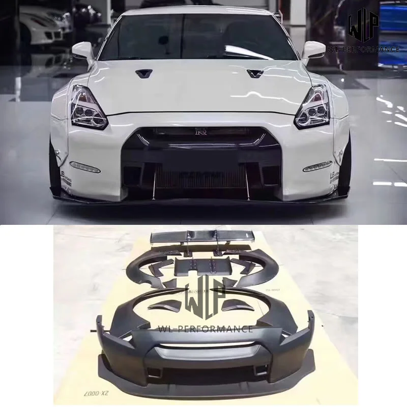 High Quality Carbon Fiber + Frp Material Car Body Kit For Nissan Gtr