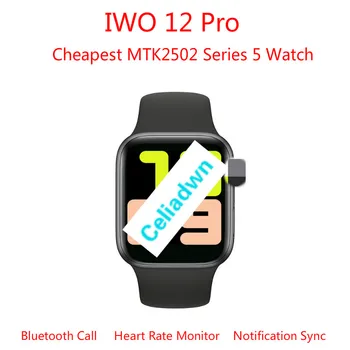 

Cheapest MTK2502 Smart Watch IWO 12 Pro 44mm Heart Rate Bluetooth Call Music Player Sport Waterproof Watch VS IWO 10 11 12 p68