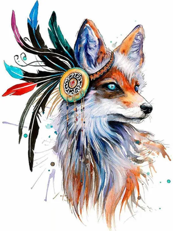 Рукоделие Diy 5d алмазная живопись животное лиса вышивка рукоделие Стразы мозаика милая маленькая лиса Европейский Декор для дома - Цвет: 16