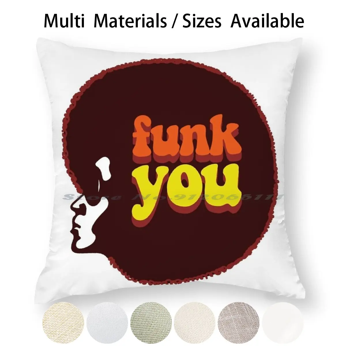 Чехол Funk You для подушки наволочка из хлопка и льна музыкальной души черного танца