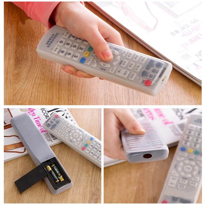 Силиконовый чехол для пульта дистанционного управления ТВ Кондиционер чехол для управления Водонепроницаемый Пылезащитная сумка для хранения Органайзер