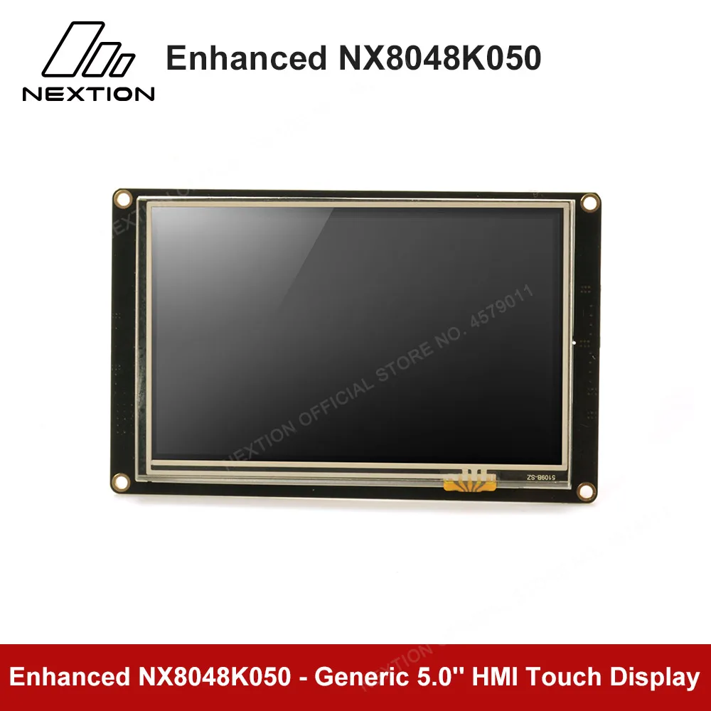 Nextion Enhanced NX8048K050-5,0 ''HMI Полноцветный сенсорный дисплей USART TFT lcd модуль с бортовым RTC, GPIOs и EEPROM