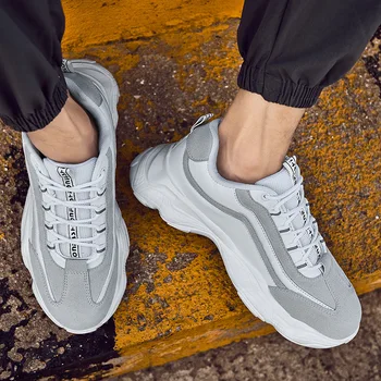 

Men Vulcanize Shoes Sneakers Wear-resisting Non-slip Male Mesh Masculino Trend Sports Travel Shoes I3-41