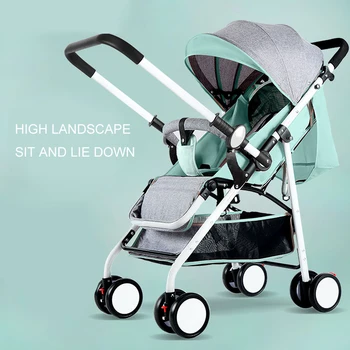

2020 Baby Stroller Lightweight Foldable Baby Stroller Sit/Lying Baby Umbrella Car BB Trolley Pushchairs Newborn Infant Stroller