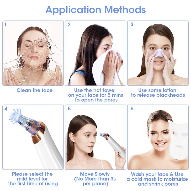 Skup Vytalbrush usuwająca zaskórniki pielęgnacji skóry twarzy porów trądzik usuwanie pryszcz zasysanie próżniowe narzędzie aparat do dermabrazji Dropshipping