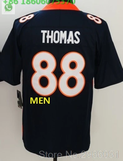 А+++ Качественная мужская футболка для взрослых 58 von miller Terrell Davis 30 Demaryius Thomas 88 Denver - Цвет: For men