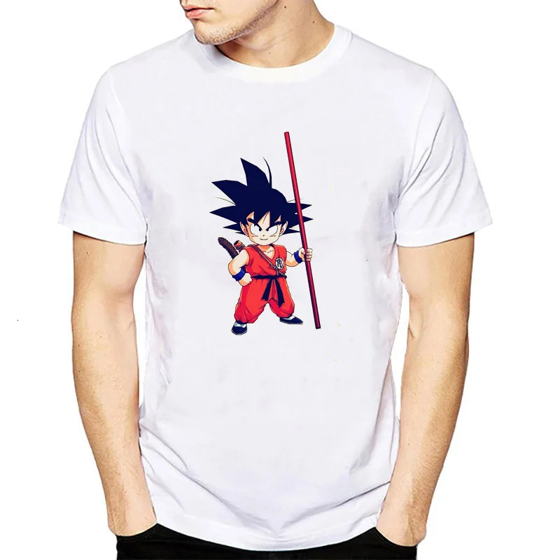 

Man Short Sleeve White Dragon Ball Printing tshirt Creative Design t-shirt male shirt mens tee summer top
