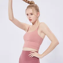 [ осень и зима новые продукты] одноцветная майка для фитнеса спортивный бюстгальтер для бега быстросохнущее нижнее белье для женщин